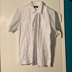 White buttoned up shirt